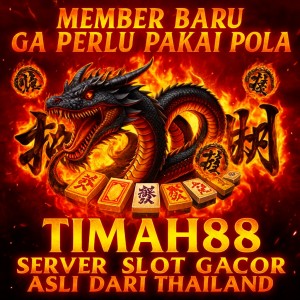 TIMAH88 server slot gacor dengan naga emas dan efek api menyala