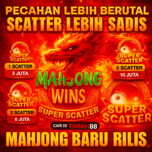 Mahjong Wins Super Scatter TIMAH88 dengan pecahan brutal dan scatter sadis berapi-api