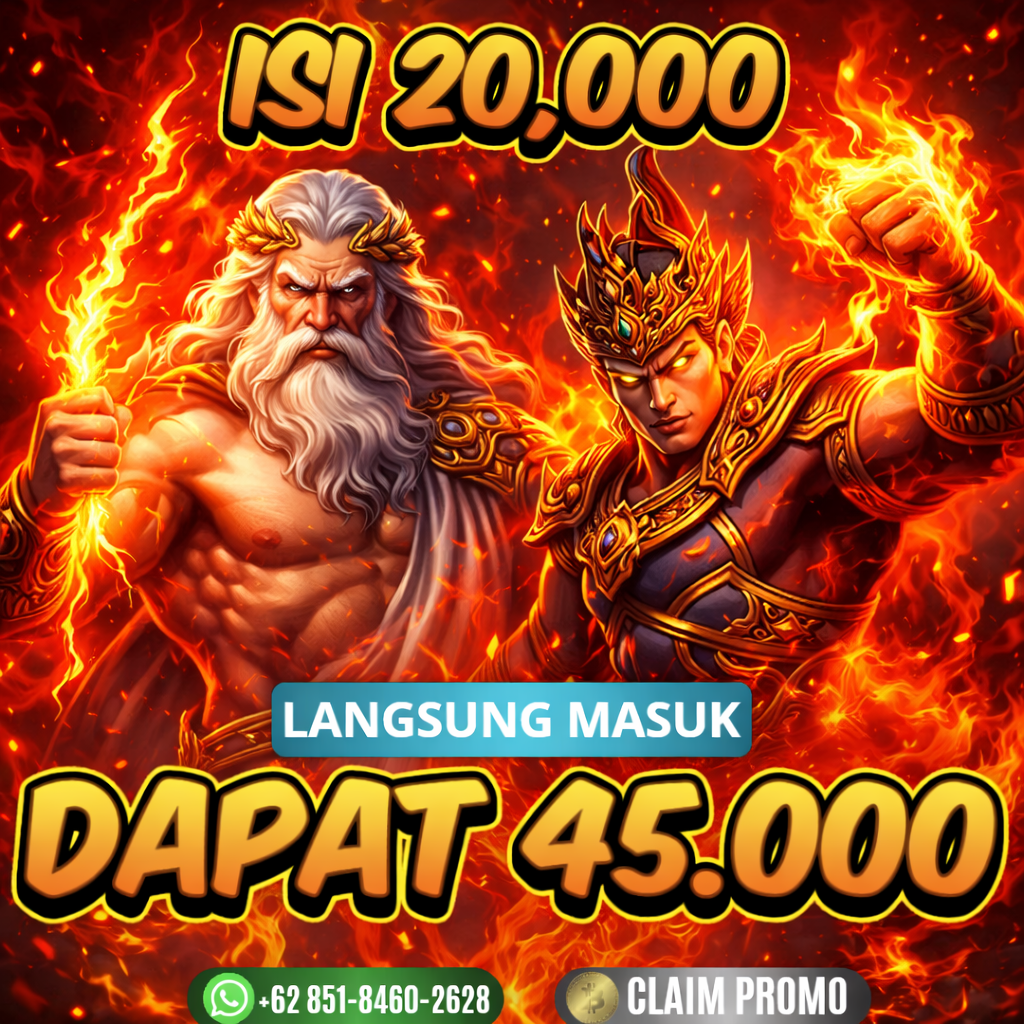 Slot gacor promo terbaru isi 20.000 langsung masuk dapat 45.000. Bonus besar untuk member baru, modal kecil peluang menang besar.