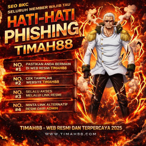 Peringatan phishing TIMAH88 untuk seluruh member