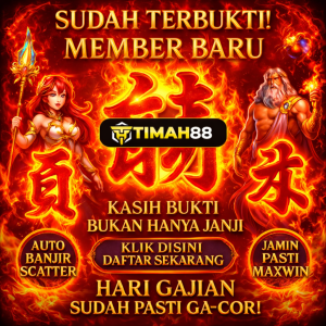 TIMAH88 member baru auto cuan dengan tampilan api dan efek emas