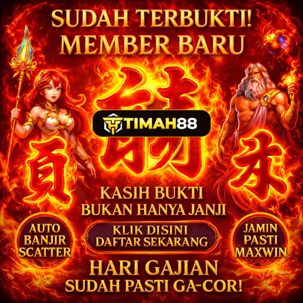 TIMAH88 member baru auto cuan dengan tampilan api dan efek emas